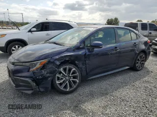 2020 Toyota Corolla SE with VIN JTDS4RCE3LJ006298, listed as a Copart auction lot 50997415 with 74,952 mi miles and Salvage Title. Bid and sale history available at carsss.com. Image 1.