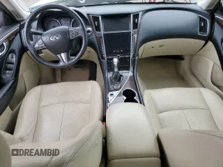 2015 Infiniti Q50 Premium with VIN JN1BV7AR1FM392815, listed as a Copart auction lot 58065645 with 89,233 mi miles and Salvage title. Bid and sale history available at DreamBid. Image 8.