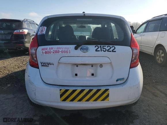 2015 Nissan Versa Note SV with VIN 3N1CE2CP7FL396963, listed as a Copart auction lot 47111385 with 44,130 mi miles and Clean Title. Bid and sale history available at carsss.com. Image 6.