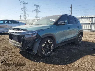 2024 Kia Seltos SX z VIN KNDETCA75R7497965, wystawiony jako Copart lot #48748655 z przebiegiem 40 444 mil mil oraz Szkoda całkowita • Salvage title. Historia ofert i sprzedaży dostępna na DreamBid. Obrazek 1.