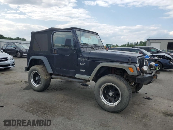1997 Jeep Wrangler Sport with VIN 1J4FY19S2VP452229, listed as a Copart auction lot 60422775 with 164,346 mi miles and Clean title. Bid and sale history available at DreamBid. Image 4.