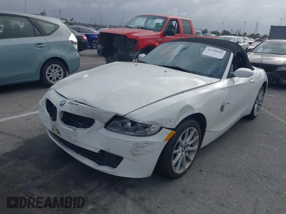 2007 BMW Z4 3.0i with VIN 4USBU33517LW70973, listed as a IAAI auction lot 42350022 with 159,207 mi miles and . Bid and sale history available at DreamBid. Image 2.