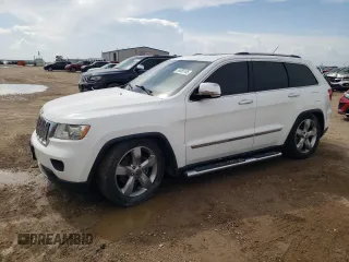 2013 Jeep Grand Cherokee Overland with VIN 1C4RJFCT2DC650336, listed as a Copart auction lot 55455105 with 129,858 mi miles and Clean Title. Bid and sale history available at carsss.com. Image 1.