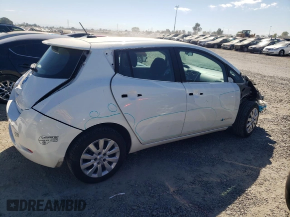 2016 Nissan LEAF S with VIN 1N4AZ0CP4GC301873, listed as a Copart auction lot 63810823 with 47,794 mi miles. Bid and sale history available at carsss.com. Image 3.