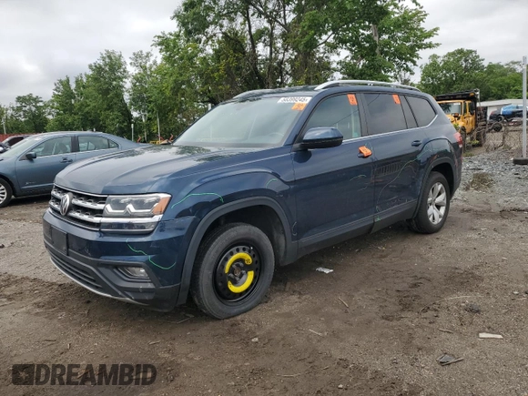 2018 Volkswagen Atlas SE with VIN 1V2LR2CA1JC557159, listed as a Copart auction lot 58399245 with Not provided miles and Salvage title. Bid and sale history available at DreamBid. Image 1.