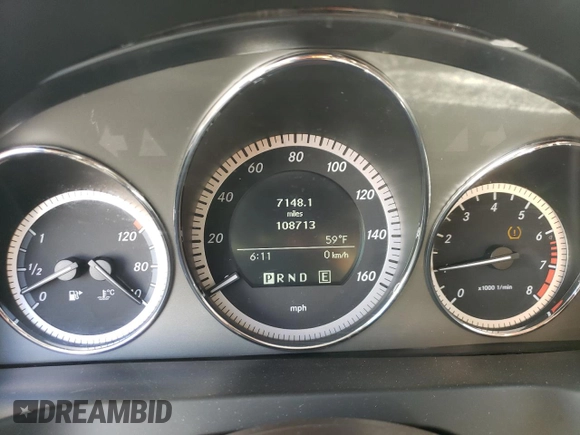 2011 Mercedes-Benz C 300 Sport with VIN WDDGF8BB1BR139794, listed as a Copart auction lot 54879965 with 108,713 mi miles and Salvage title. Bid and sale history available at DreamBid. Image 9.