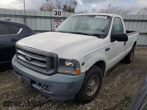 2002 Ford Super Duty F-250 XL with VIN 1FTNF20L02ED31760, listed as a Copart auction lot 79659894 with 236,817 mi miles and Clean Title. Bid and sale history available at carsss.com. Image 1.
