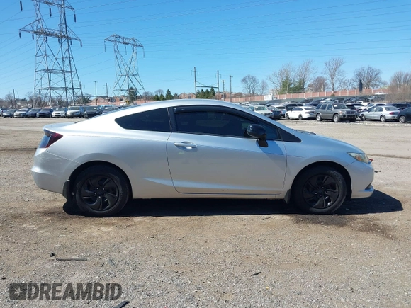 2013 Honda Civic Cpe LX with VIN 2HGFG3B5XDH529877, listed as a IAAI auction lot 41857263 with 1 mi miles. Bid and sale history available at carsss.com. Image 14.