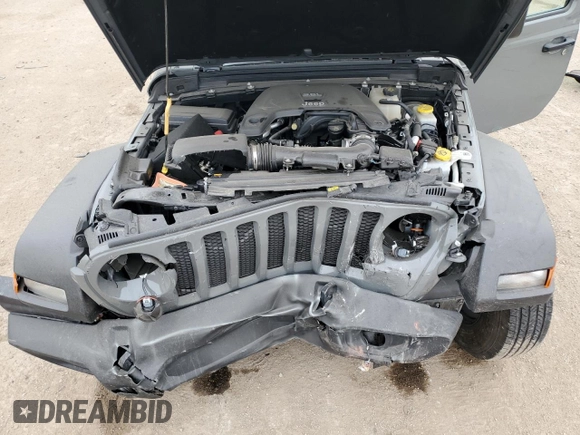 2021 Jeep Wrangler Willys with VIN 1C4GJXAG7MW539041, listed as a Copart auction lot 60457725 with 23,612 mi miles and Salvage title. Bid and sale history available at DreamBid. Image 11.