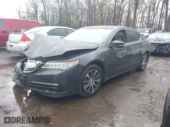 2015 Acura TLX with VIN 19UUB1F39FA010517, listed as a IAAI auction lot 41966748 with 171,138 mi miles. Bid and sale history available at carsss.com. Image 17.