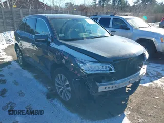 2015 Acura MDX Tech Pkg with VIN 5FRYD4H46FB025497, listed as a IAAI auction lot 41301768 with 129,214 mi miles. Bid and sale history available at carsss.com. Image 1.