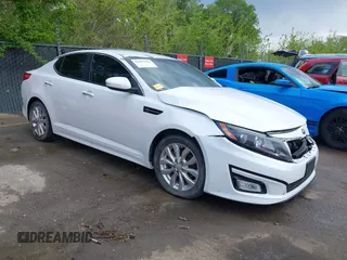 2014 Kia Optima EX z VIN 5XXGN4A72EG269741, wystawiony jako IAAI lot #42097921 z przebiegiem 172 677 mil mil oraz . Historia ofert i sprzedaży dostępna na DreamBid. Obrazek 1.