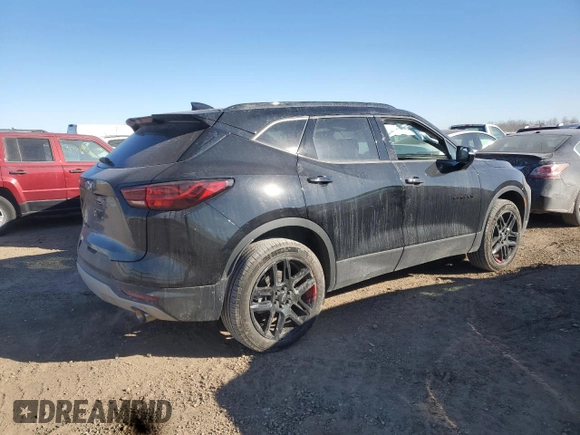 2024 Chevrolet Blazer LT with VIN 3GNKBJR44RS195421, listed as a Copart auction lot 88692715 with 12,113 mi miles and Salvage title. Bid and sale history available at DreamBid. Image 3.