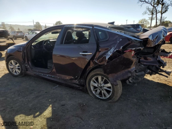 2018 Kia Optima S with VIN 5XXGT4L34JG184457, listed as a Copart auction lot 50050405 with 91,222 mi miles and Salvage Title. Bid and sale history available at carsss.com. Image 2.