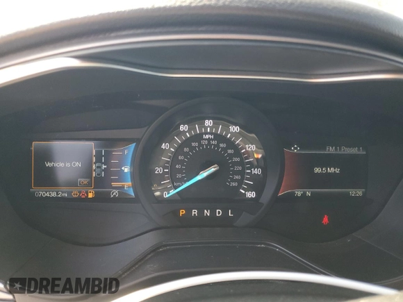 2020 Ford Fusion SE with VIN 3FA6P0HD7LR126380, listed as a Copart auction lot 50234215 with 70,438 mi miles and Salvage Title. Bid and sale history available at carsss.com. Image 9.