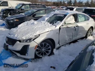 2020 Cadillac CT5 Premium Luxury with VIN 1G6DT5RK1L0134971, listed as a Copart auction lot 44144175 with 0 mi miles and Salvage Title. Bid and sale history available at carsss.com. Image 1.