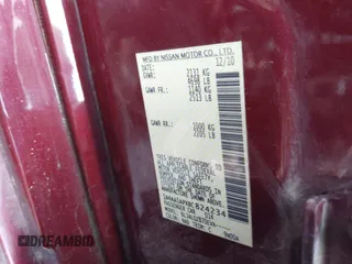 2011 Nissan Maxima 3.5 SV with VIN 1N4AA5APXBC824234, listed as a IAAI auction lot 41989627 with 212,391 mi miles. Bid and sale history available at carsss.com. Image 9.