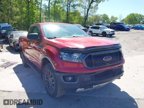 2020 Ford Ranger XL with VIN 1FTER1EHXLLA69703, listed as a IAAI auction lot 42013244 with 57,145 mi miles. Bid and sale history available at carsss.com. Image 1.