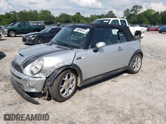 2008 MINI Convertible S с VIN WMWRH33508TU81576, выставлен на аукционе Copart как лот 60684675 с пробегом 145 344 миль миль и Списание • Salvage title. История ставок и продаж доступна на DreamBid. Изображение 1.