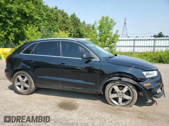 2015 Audi Q3 with VIN WA1EFEFS7FR002823, listed as a Copart auction lot 62159355 with 163,640 mi miles and Salvage title. Bid and sale history available at DreamBid. Image 4.