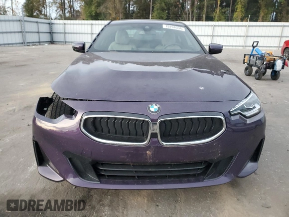 2023 BMW 2 Series 230i with VIN 3MW23CM08P8D62070, listed as a Copart auction lot 79294034 with 9,613 mi miles and Salvage Title. Bid and sale history available at carsss.com. Image 5.