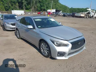 2014 Infiniti Q50 Premium with VIN JN1BV7AR4EM682593, listed as a IAAI auction lot 42581745 with 84,166 mi miles and . Bid and sale history available at DreamBid. Image 1.