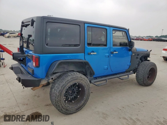 2015 Jeep Wrangler Unlimited Sport with VIN 1C4BJWDG1FL726599, listed as a Copart auction lot 57483935 with 112,067 mi miles and Clean title. Bid and sale history available at DreamBid. Image 3.