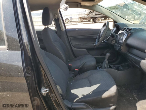2015 Mitsubishi Mirage DE with VIN ML32A3HJ4FH000844, listed as a Copart auction lot 49234775 with 129,212 mi miles and Salvage Title. Bid and sale history available at carsss.com. Image 7.