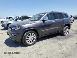 2017 Jeep Grand Cherokee Limited with VIN 1C4RJEBG5HC732162, listed as a Copart auction lot 60524005 with 82,058 mi miles and Salvage title. Bid and sale history available at DreamBid. Image 1.