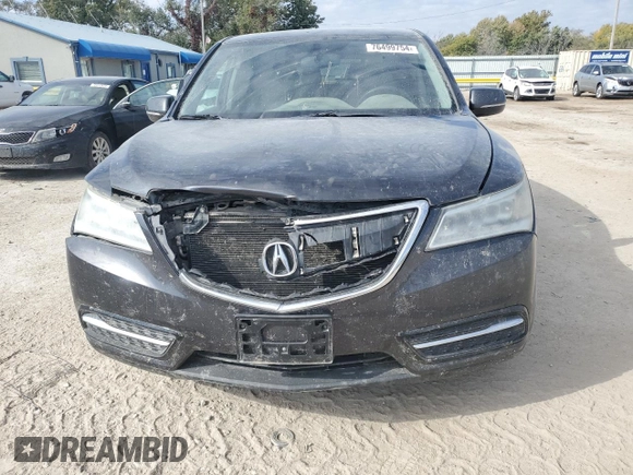 2014 Acura MDX with VIN 5FRYD3H25EB019858, listed as a Copart auction lot 76499754 with 149,413 mi miles and Salvage Title. Bid and sale history available at carsss.com. Image 5.