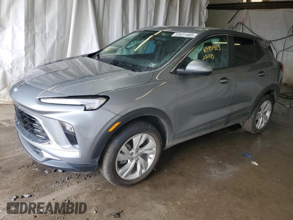 2025 Buick Encore GX Preferred with VIN KL4AMCSL8SB052818, listed as a Copart auction lot 63431465 with 2,200 mi miles and Salvage title. Bid and sale history available at DreamBid. Image 1.