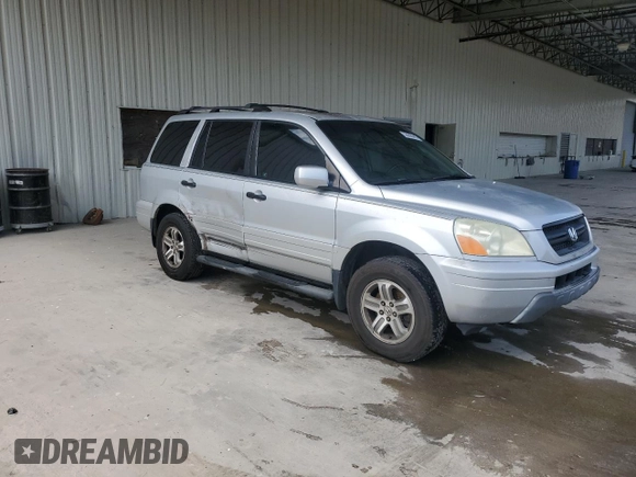 2003 Honda Pilot EX z VIN 2HKYF18593H563871, wystawiony jako Copart lot #55968445 z przebiegiem 213 637 mil mil oraz Szkoda całkowita • Salvage title. Historia ofert i sprzedaży dostępna na DreamBid. Obrazek 4.
