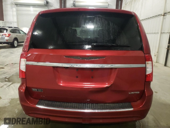 2013 Chrysler Town & Country Limited with VIN 2C4RC1GG7DR766715, listed as a Copart auction lot 52556215 with 180,980 mi miles and Salvage Title. Bid and sale history available at carsss.com. Image 6.