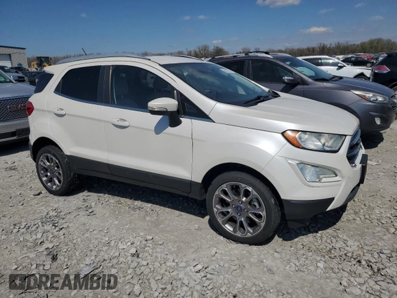 2019 Ford EcoSport Titanium with VIN MAJ6S3KL4KC288772, listed as a Copart auction lot 50643245 with 59,855 mi miles and Salvage Title. Bid and sale history available at DreamBid. Image 4.