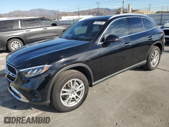 2023 Mercedes-Benz GLC with VIN W1NKM4GB4PU017214, listed as a Copart auction lot 87627235 with 8,678 mi miles and Salvage Title. Bid and sale history available at carsss.com. Image 1.