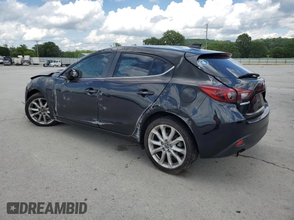 2014 Mazda 3 S Grand Touring with VIN JM1BM1M33E1215459, listed as a Copart auction lot 59188005 with Not provided miles and Salvage title. Bid and sale history available at DreamBid. Image 2.