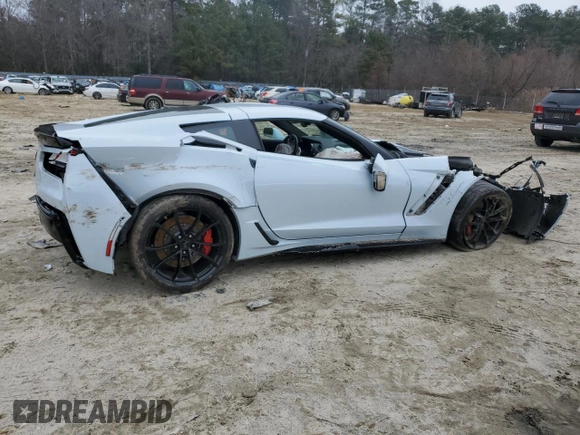 2019 Chevrolet Corvette Grand Sport 1LT z VIN 1G1YW2D71K5112647, wystawiony jako Copart lot #85792194 z przebiegiem 22 769 mil mil oraz Szkoda całkowita • Salvage title. Historia ofert i sprzedaży dostępna na DreamBid. Obrazek 3.