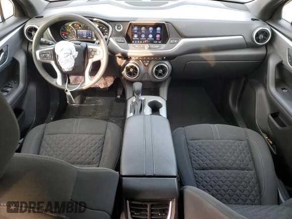 2021 Chevrolet Blazer LT with VIN 3GNKBCRS6MS570941, listed as a Copart auction lot 46702795 with 27,516 mi miles and Salvage title. Bid and sale history available at DreamBid. Image 8.