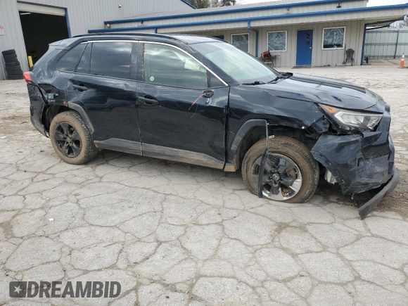 2019 Toyota RAV4 XLE with VIN JTMP1RFVXKD508099, listed as a Copart auction lot 51432015 with 90,487 mi miles and Salvage Title. Bid and sale history available at DreamBid. Image 4.