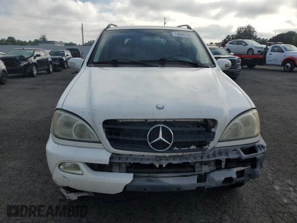 2003 Mercedes-Benz M-Class 3.2L with VIN 4JGAB54E53A395112, listed as a Copart auction lot 74948134 with 203,273 mi miles and Salvage Title. Bid and sale history available at carsss.com. Image 5.