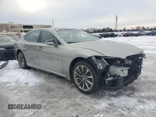 2023 Lexus LS with VIN JTHD51GF4P5011341, listed as a Copart auction lot 87352854 with 16,851 mi miles and Salvage Title. Bid and sale history available at carsss.com. Image 4.