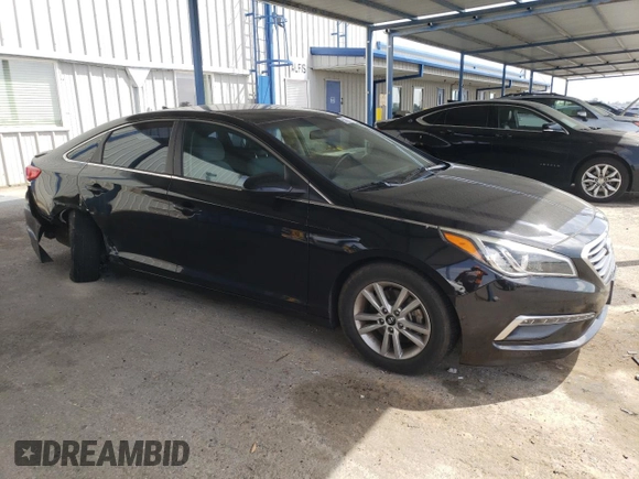 2015 Hyundai Sonata 2.4L SE with VIN 5NPE24AF4FH217346, listed as a Copart auction lot 53923845 with 104,000 mi miles and Salvage Title. Bid and sale history available at carsss.com. Image 4.