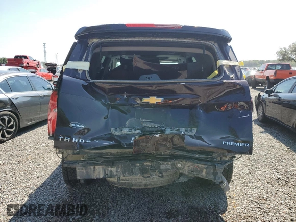 2020 Chevrolet Tahoe Premier with VIN 1GNSKCKC4LR217375, listed as a Copart auction lot 53396524 with 93,035 mi miles and Salvage title. Bid and sale history available at DreamBid. Image 6.