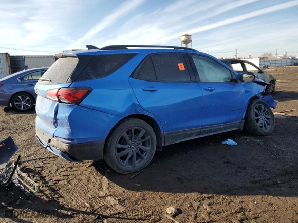 2024 Chevrolet Equinox RS with VIN 3GNAXMEG8RS231609, listed as a Copart auction lot 44684685 with 0 mi miles and Salvage Title. Bid and sale history available at carsss.com. Image 3.