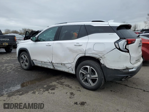 2021 GMC Terrain SLT with VIN 3GKALVEV1ML314007, listed as a Copart auction lot 44845655 with 74,673 mi miles and Salvage Title. Bid and sale history available at DreamBid. Image 2.