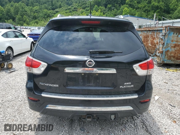 2016 Nissan Pathfinder SL with VIN 5N1AR2MM5GC625100, listed as a Copart auction lot 62683825 with 219,936 mi miles and Salvage title. Bid and sale history available at DreamBid. Image 6.