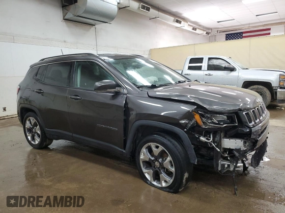 2020 Jeep Compass Limited with VIN 3C4NJCCB4LT179846, listed as a Copart auction lot 62317265 with 88,112 mi miles and Salvage title. Bid and sale history available at DreamBid. Image 4.