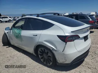 2022 Tesla Model Y Performance с VIN 7SAYGDEF4NF522984, выставлен на аукционе Copart как лот 57803945 с пробегом 37 327 миль миль и Списание • Salvage title. История ставок и продаж доступна на DreamBid. Изображение 2.