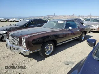 1976 Chevrolet Monte Carlo z VIN 1H57L6Z427472, wystawiony jako Copart lot #58806805 z przebiegiem 88 259 mil mil oraz Tytuł czysty. Historia ofert i sprzedaży dostępna na DreamBid. Obrazek 1.