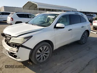 2014 Acura MDX Technology with VIN 5FRYD4H6XEB016060, listed as a Copart auction lot 77191274 with 115,399 mi miles and Salvage title. Bid and sale history available at DreamBid. Image 1.